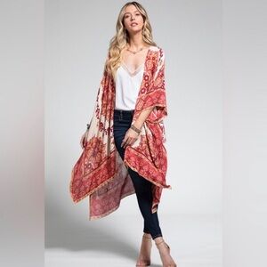 The SIENNA Floral Mandala Kimono